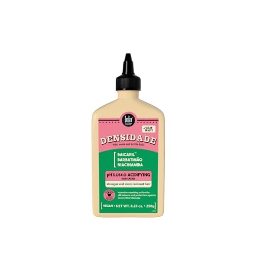 Lola From Rio Densidade Acidifying Hair Mask with pH 3.0/4.0, 8.45 oz - Improves Resistance, Prevents Breakage and Hair Fall, Balances pH Avelisse