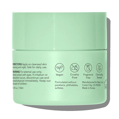 Rael Miracle Clear Barrier Cream – Lightweight Face Moisturizer with Succinic Acid and Vitamin B5 for Hydration and Clear Skin, Korean Skin Care, 1.8 oz