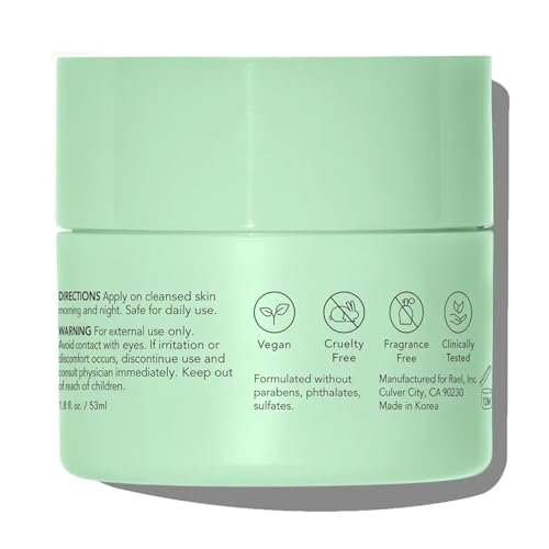 Rael Miracle Clear Barrier Cream – Lightweight Face Moisturizer with Succinic Acid and Vitamin B5 for Hydration and Clear Skin, Korean Skin Care, 1.8 oz - görsel 16
