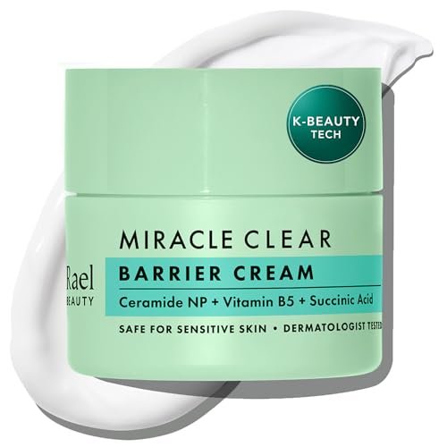 Rael Miracle Clear Barrier Cream – Lightweight Face Moisturizer with Succinic Acid and Vitamin B5 for Hydration and Clear Skin, Korean Skin Care, 1.8 oz - görsel 2