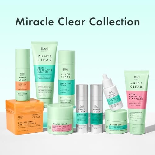 Rael Miracle Clear Daily Toner with Succinic Acid & Vitamin B5 – Hydrating Korean Skin Care for Acne-Prone Skin (5.1 oz) Avelisse