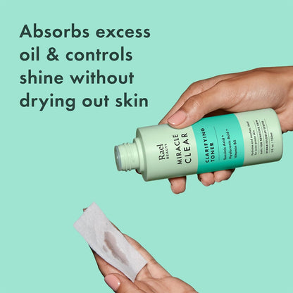 Rael Miracle Clear Daily Toner with Succinic Acid & Vitamin B5 – Hydrating Korean Skin Care for Acne-Prone Skin (5.1 oz) Avelisse