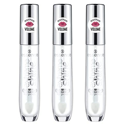 essence Extreme Shine Volume Lip Gloss 3-Pack – Crystal Clear, High Shine, Non-Sticky, Vegan & Cruelty Free Avelisse