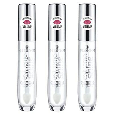 essence Extreme Shine Volume Lip Gloss 3-Pack – Crystal Clear, High Shine, Non-Sticky, Vegan & Cruelty Free Avelisse