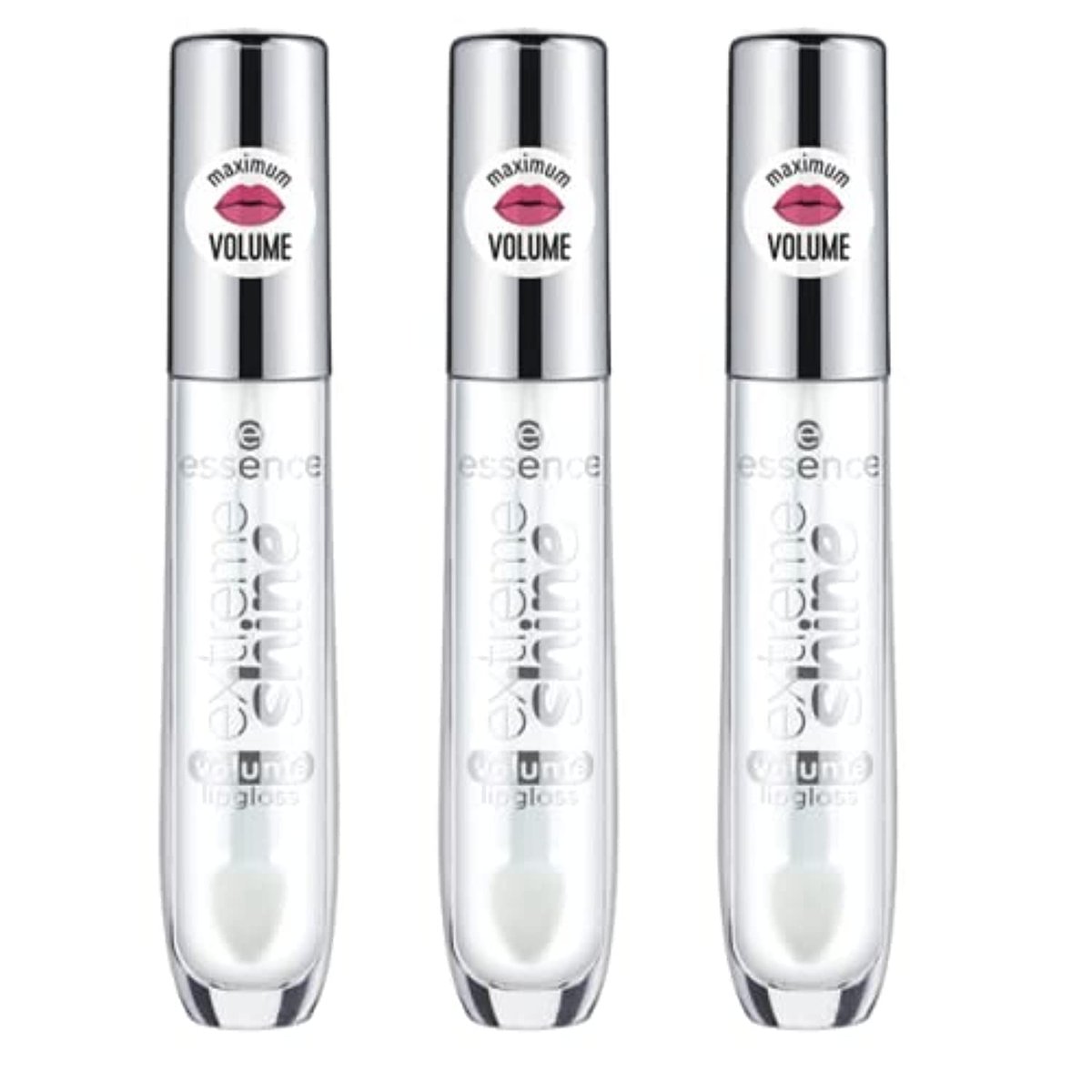 essence Extreme Shine Volume Lip Gloss 3-Pack – Crystal Clear, High Shine, Non-Sticky, Vegan & Cruelty Free Avelisse