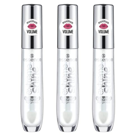 essence Extreme Shine Volume Lip Gloss 3-Pack – Crystal Clear, High Shine, Non-Sticky, Vegan & Cruelty Free Avelisse