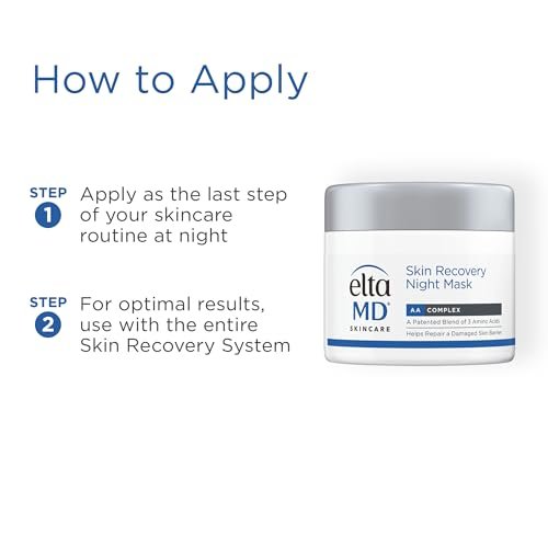 EltaMD Skin Recovery Overnight Face Mask - Moisturizing Night Cream for Face & Neck, 1.7 oz - Safe for Sensitive Skin Avelisse