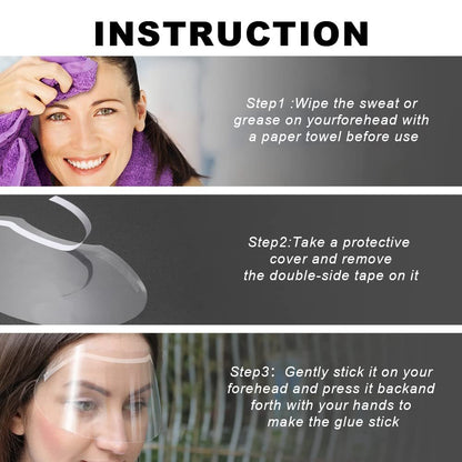 30 PCS Clear Shower Face Eye Shields – Protective Visors for Makeup, Eyelash Extensions, and Eye Surgery Aftercare