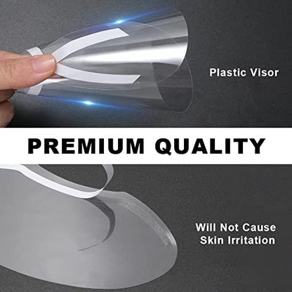 30 PCS Clear Shower Face Eye Shields – Protective Visors for Makeup, Eyelash Extensions, and Eye Surgery Aftercare