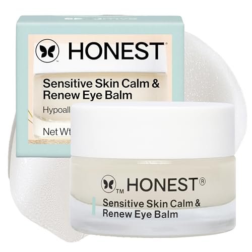 Honest Beauty Sensitive Skin Calm Renew Eye Balm - Moisturizing, Firming, Hypoallergenic, Fragrance-Free, Vegan - 0.5 oz Avelisse