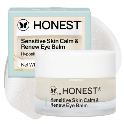 Honest Beauty Sensitive Skin Calm Renew Eye Balm - Moisturizing, Firming, Hypoallergenic, Fragrance-Free, Vegan - 0.5 oz Avelisse