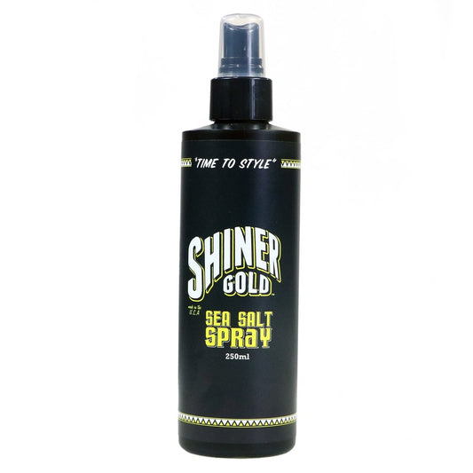 Shiner Gold Sea Salt Hair Styling Spray - Adds Volume & Texture, Natural Matte Finish, 250ml