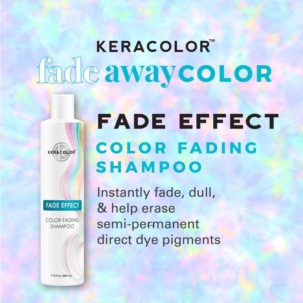 Keracolor Fade Effect Color Fading Shampoo – Gently Reduces Semi-Permanent Hair Color Intensity, 9.75 Fl Oz Avelisse