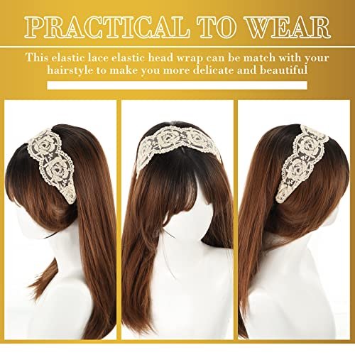 Dilunave 10 PCS Lace Headbands for Women – Elegant Stretch Cloth Hair Accessories for Wedding, Party, and Daily Wear - görsel 12