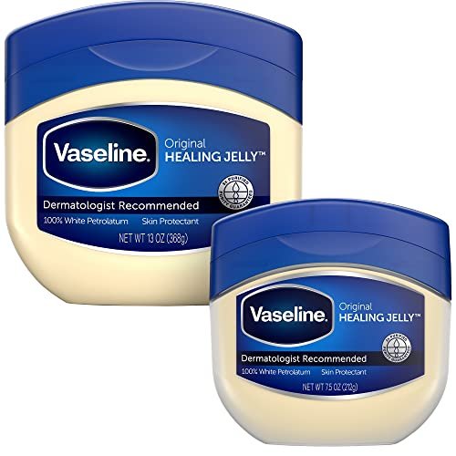 Vaseline Original Healing Jelly – 2-Size Variety Bundle, #1 Dermatologist Recommended Skin Protectant Avelisse