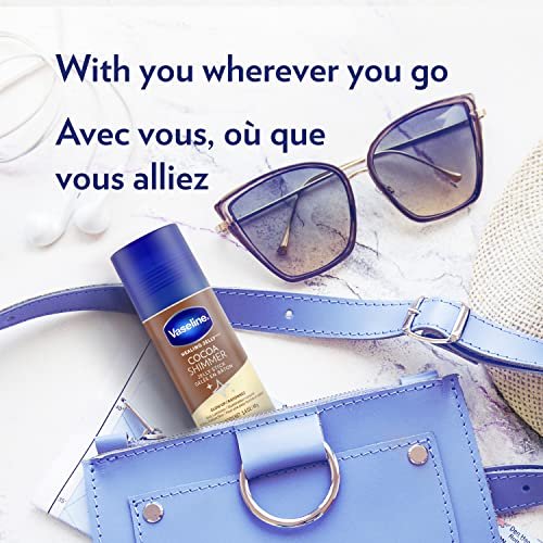 Vaseline Intensive Care Cocoa Radiant Lotion, 20.3 oz + Healing Jelly Butter, 7.5 oz + Shimmer Stick, 1.4 oz - 3 Piece Set Avelisse