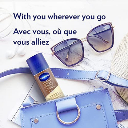 Vaseline Intensive Care Cocoa Radiant Lotion, 20.3 oz + Healing Jelly Butter, 7.5 oz + Shimmer Stick, 1.4 oz - 3 Piece Set Avelisse