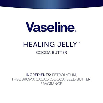Vaseline Rich Moisturizing Healing Jelly Cocoa Butter 13 oz + Cocoa Shimmer Stick 1.4 oz Bundle for Radiant, Shimmering, Moisturized Skin Avelisse