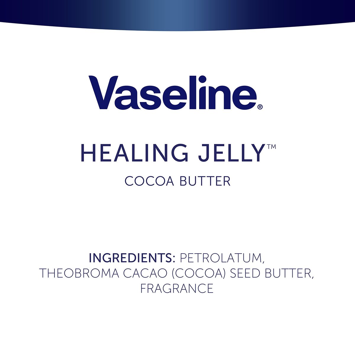Vaseline Rich Moisturizing Healing Jelly Cocoa Butter 13 oz + Cocoa Shimmer Stick 1.4 oz Bundle for Radiant, Shimmering, Moisturized Skin Avelisse