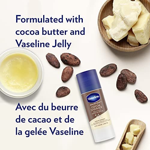 Vaseline Intensive Care Cocoa Radiant Lotion, 20.3 oz + Healing Jelly Butter, 7.5 oz + Shimmer Stick, 1.4 oz - 3 Piece Set Avelisse