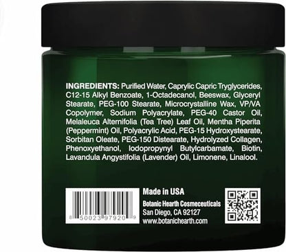 Botanic Hearth Tea Tree Shaping Cream – Hair Styling Cream with Collagen & Biotin for Strong, Flexible Hold – 7 oz