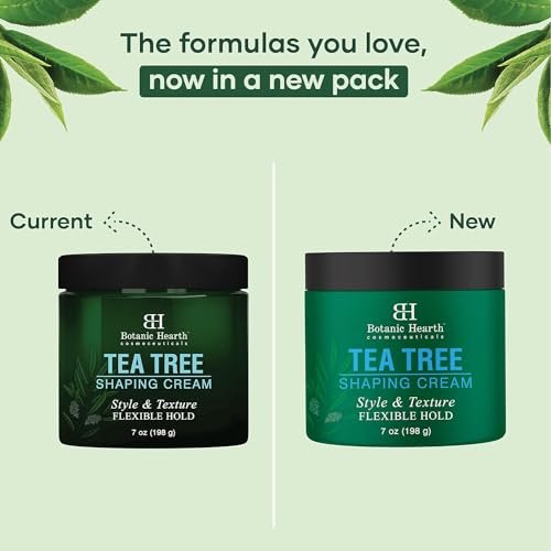 Botanic Hearth Tea Tree Shaping Cream – Hair Styling Cream with Collagen & Biotin for Strong, Flexible Hold – 7 oz - görsel 14