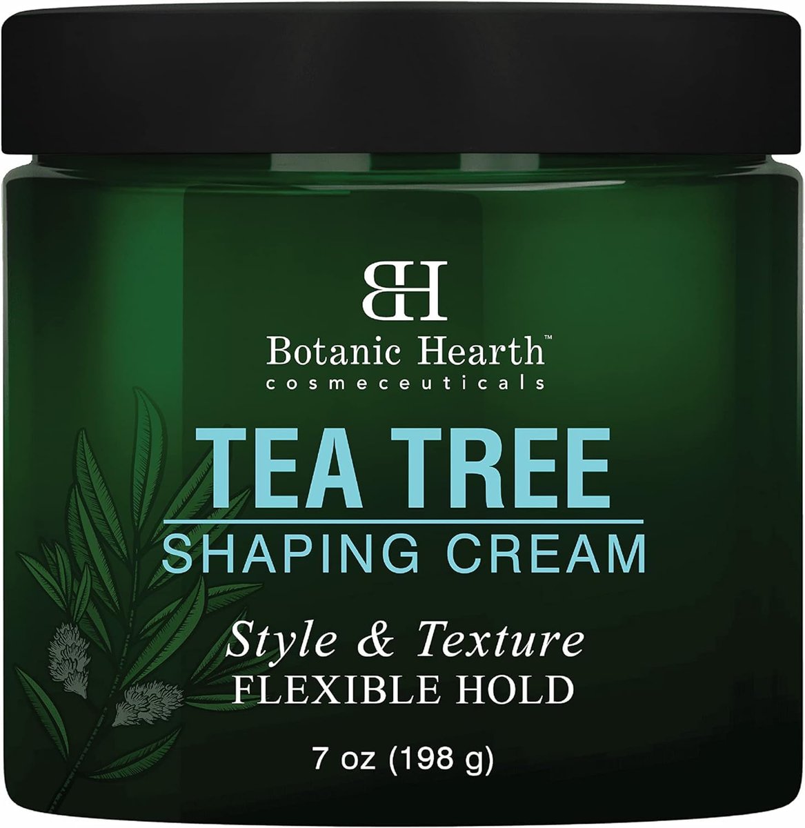 Botanic Hearth Tea Tree Shaping Cream – Hair Styling Cream with Collagen & Biotin for Strong, Flexible Hold – 7 oz - görsel 1