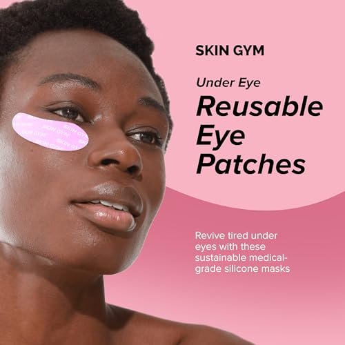 SKIN GYM Reusable Silicone Eye Mask – Medical Grade Under Eye Patches for Hydration & Skincare, Boost Serum Absorption (Pink, 1 Pack) Avelisse