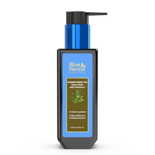 Blue Nectar Green Tea Face Moisturizer for Oily Skin with Vitamin C, Rosehip Oil & 14 Ayurvedic Herbs - 3.38 Fl Oz - görsel 2
