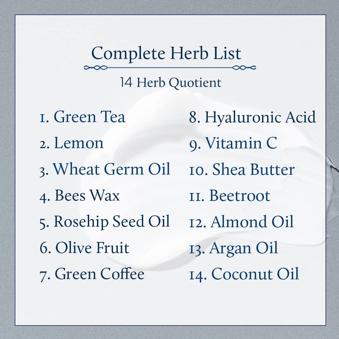 Blue Nectar Green Tea Face Moisturizer for Oily Skin with Vitamin C, Rosehip Oil & 14 Ayurvedic Herbs - 3.38 Fl Oz - görsel 11