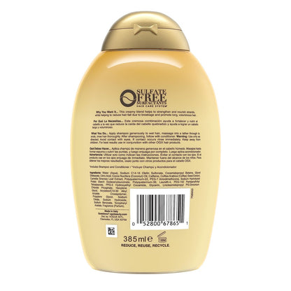 OGX Anti-Hair Fall + Coconut Caffeine Strengthening Shampoo with Caffeine, Coconut Oil & Coffee Extract, 13 Fl Oz Avelisse