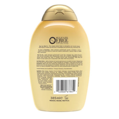 OGX Anti-Hair Fall + Coconut Caffeine Strengthening Shampoo with Caffeine, Coconut Oil & Coffee Extract, 13 Fl Oz Avelisse