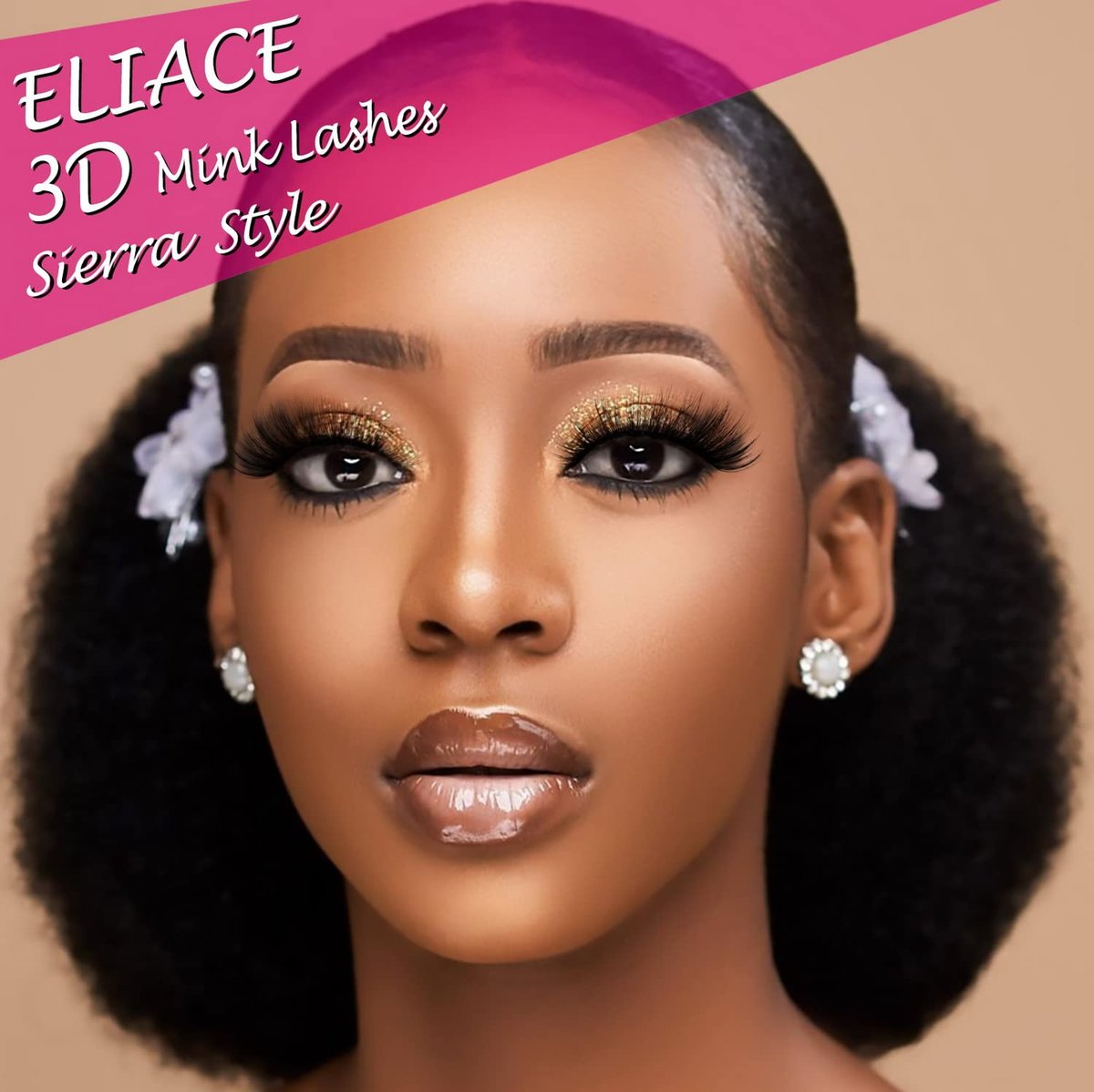 Eliace False Eyelashes 15 Pairs Natural Look Cat Eye Lashes Wispy, 3D Faux Mink Lashes Fluffy Long Thick, Fake Eyelashes Cross Wispy Volume Lash Soft Reusable Dramatic, Sierra Style - görsel 5