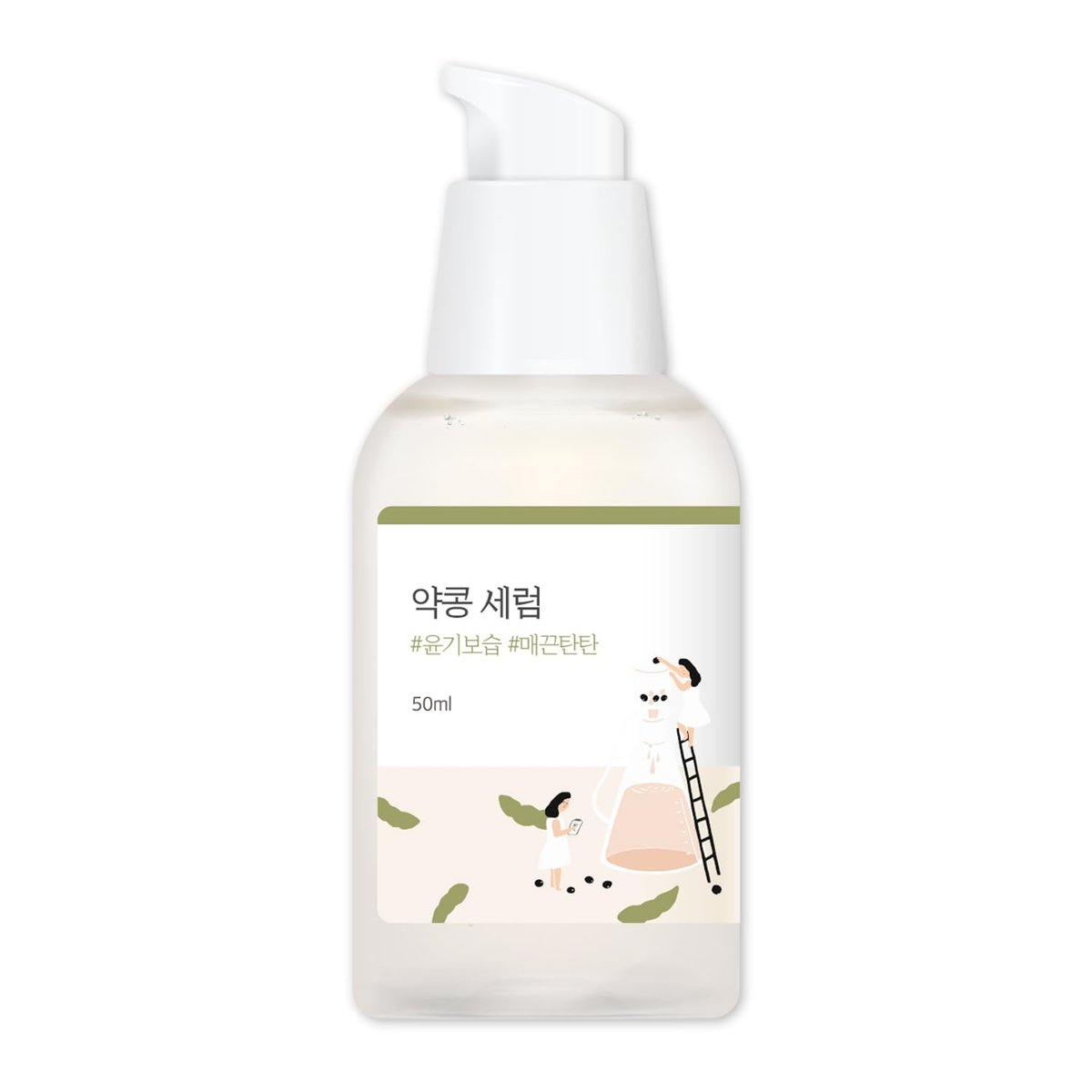 ROUND LAB Soybean Serum (Unscented) | Rejuvenating & Nourishing Serum with Deep Nutrition, Hydration Locking, Unscented for Sensitive Skin (1.69 fl oz) - görsel 1