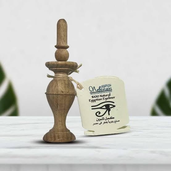 Nefertari 100% Natural Egyptian Eyeliner Powder - Handmade Black Kohl, 1.59 oz Avelisse
