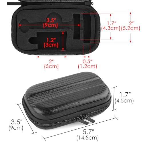 Linkidea Hard Shell Travel Case for Safety Razors – Protective Storage for Short & Long Handled Razors, Blades & Attachments Avelisse