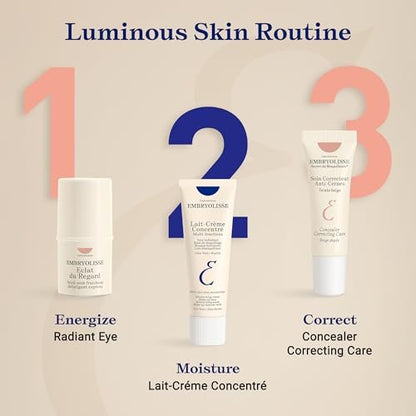 Embryolisse Radiant Eye Stick – Cooling Under Eye Primer for Dark Circles & Puffiness with Aloe Vera, Vegan & Fragrance-Free (0.15 oz) Avelisse