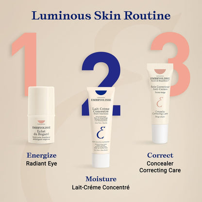 Embryolisse Radiant Eye Stick – Cooling Under Eye Primer for Dark Circles & Puffiness with Aloe Vera, Vegan & Fragrance-Free (0.15 oz) Avelisse