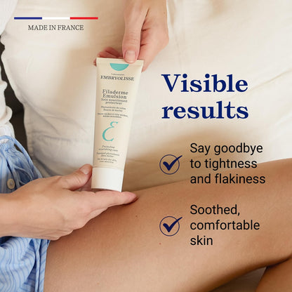 Embryolisse Filaderme Emulsion Face Moisturizer – Intensive Repair for Dry Skin with Aloe Vera & Shea Butter, 2.54 Fl Oz Avelisse
