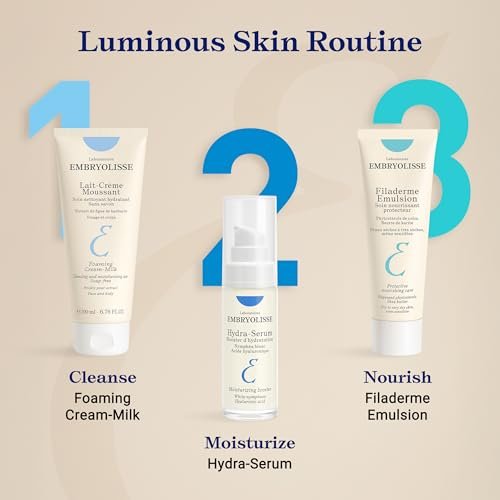 Embryolisse Filaderme Emulsion Face Moisturizer – Intensive Repair for Dry Skin with Aloe Vera & Shea Butter, 2.54 Fl Oz Avelisse