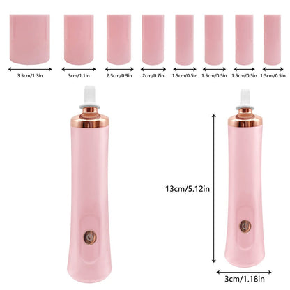 ZLMONDEE Pink Electric Nail Lacquer Shaker - Handsfree Glue Shaker for Eyelash Extensions & Nail Polish