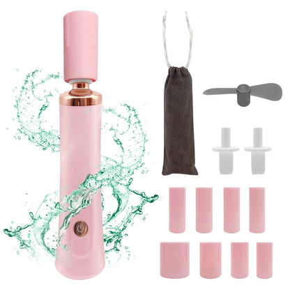 ZLMONDEE Pink Electric Nail Lacquer Shaker - Handsfree Glue Shaker for Eyelash Extensions & Nail Polish