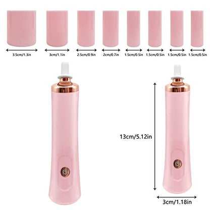 ZLMONDEE Pink Electric Nail Lacquer Shaker - Handsfree Glue Shaker for Eyelash Extensions & Nail Polish