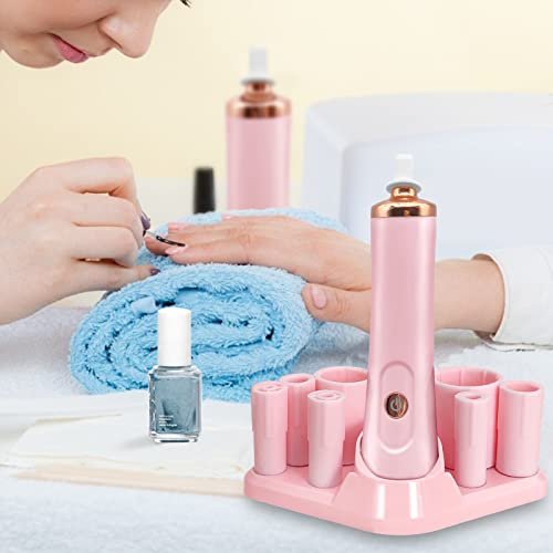 ZLMONDEE Pink Electric Nail Lacquer Shaker - Handsfree Glue Shaker for Eyelash Extensions & Nail Polish - görsel 16