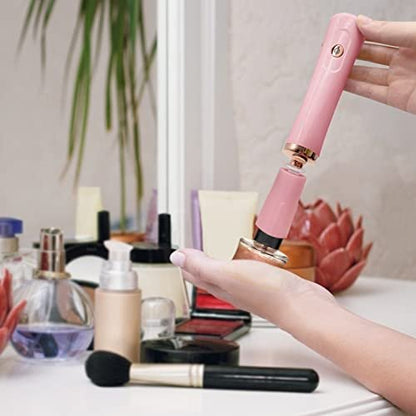 ZLMONDEE Pink Electric Nail Lacquer Shaker - Handsfree Glue Shaker for Eyelash Extensions & Nail Polish