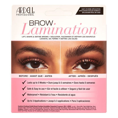 Ardell Brow Lamination Kit – Lift, Shape & Define Brows, Waterproof, Brown, 1-Pack