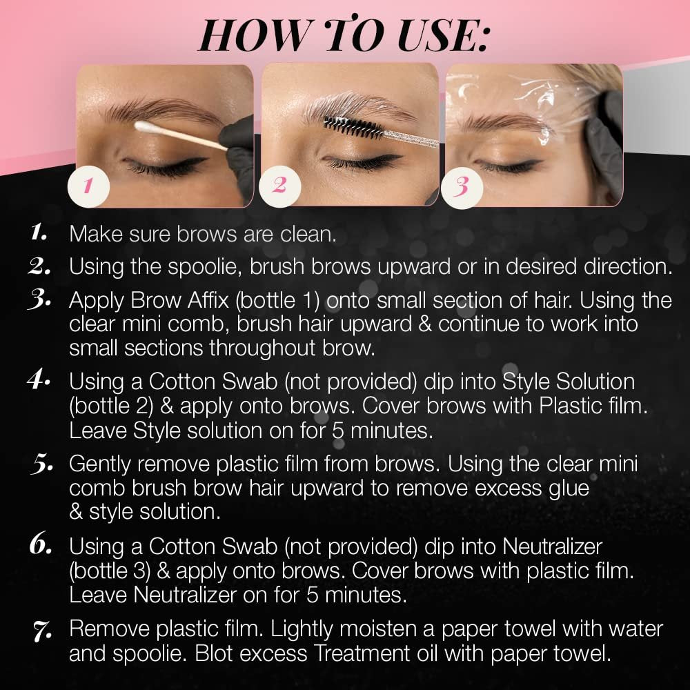 Ardell Brow Lamination Kit – Lift, Shape & Define Brows, Waterproof, Brown, 1-Pack - görsel 12