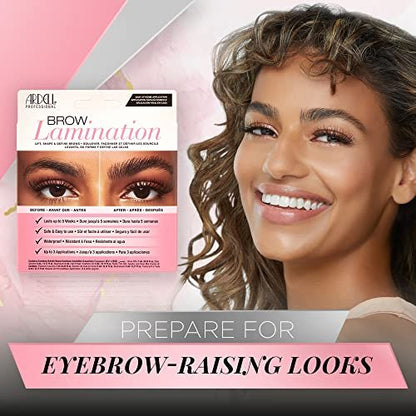 Ardell Brow Lamination Kit – Lift, Shape & Define Brows, Waterproof, Brown, 1-Pack