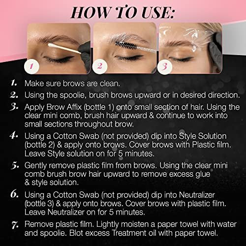 Ardell Brow Lamination Kit – Lift, Shape & Define Brows, Waterproof, Brown, 1-Pack - görsel 11
