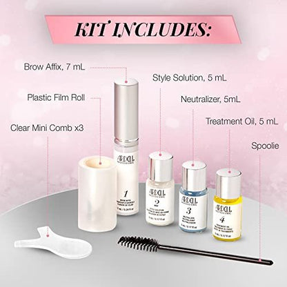 Ardell Brow Lamination Kit – Lift, Shape & Define Brows, Waterproof, Brown, 1-Pack